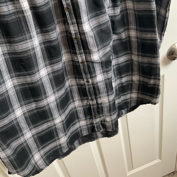 Knox Rose Plaid Black and White Dress size large - Picture 7 of 11